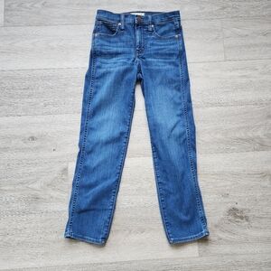 Madewell Mid Rise Stovepipe Jeans Womens 24 Blue